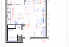 Дизайн проект интерьера квартиры в стиле ЛОФт в ЖК "Тургенев"